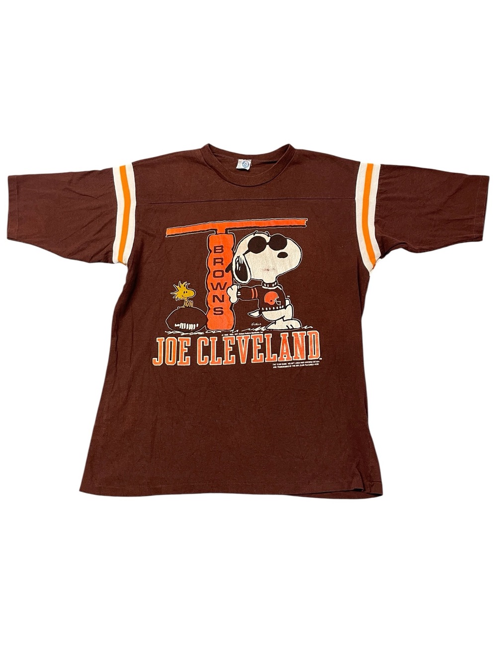Vintage Cleveland Browns Joe Cleveland Snoopy Jersey T-Shirt